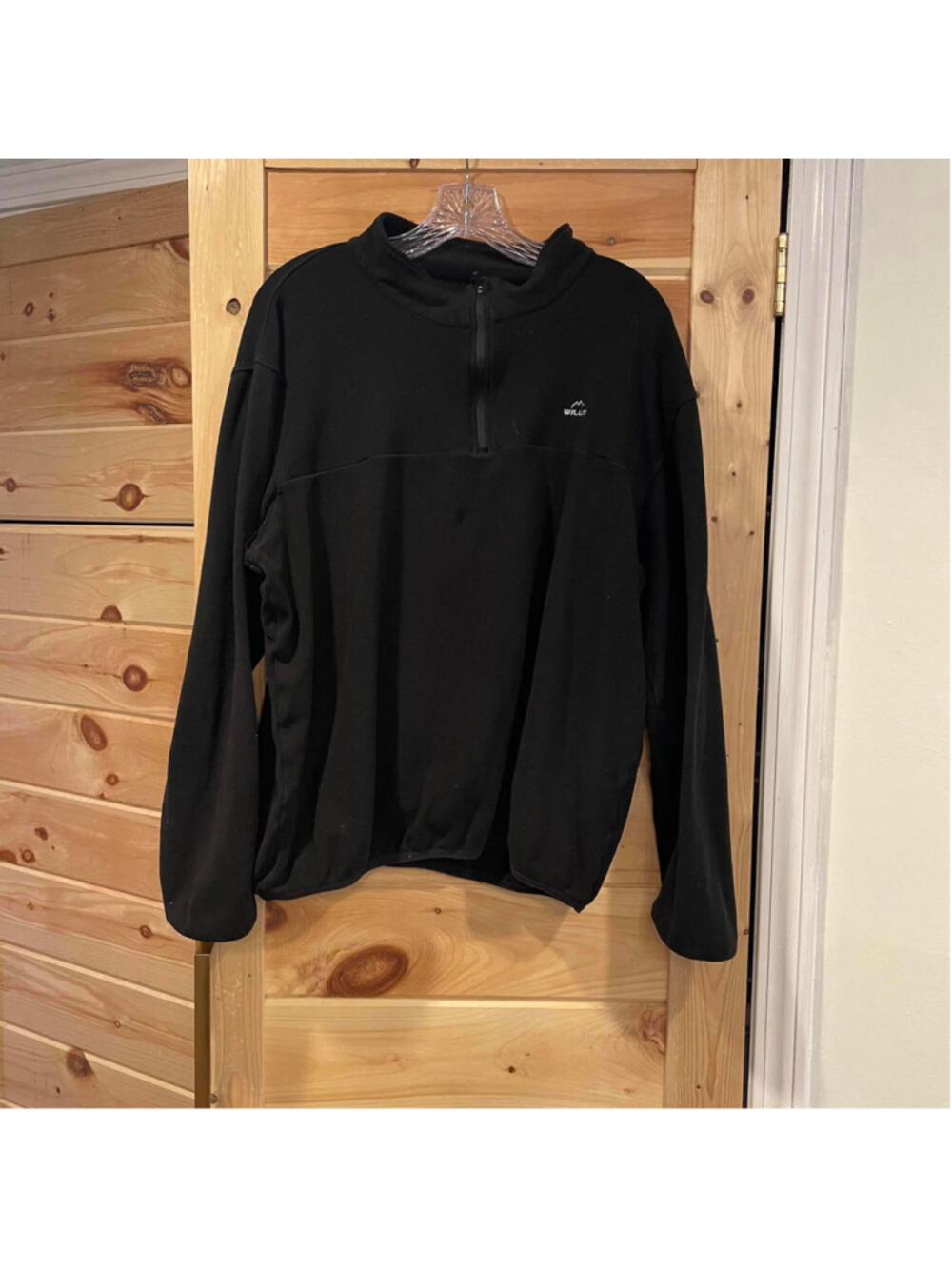 Willit Men's Black Fleece Jacket Size Large